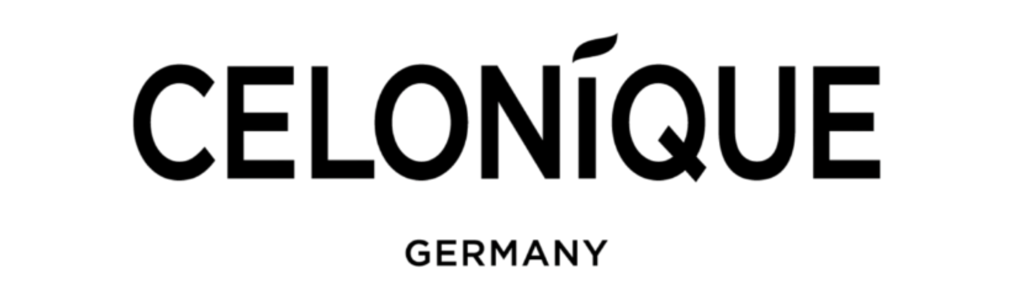 CELONÍQUE Germany logo in black on a transparent background