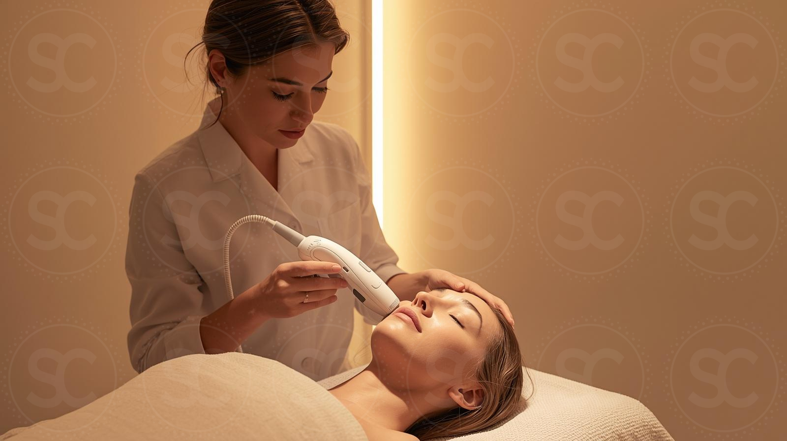 professionelle ultraschall gesichtsbehandlung kosmetik