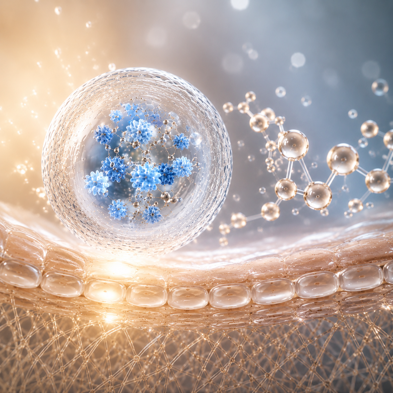 CELONIQUE exosomes and peptides technology supporting cellular communication, skin renewal, collagen appearance and regenerative skincare innovation
